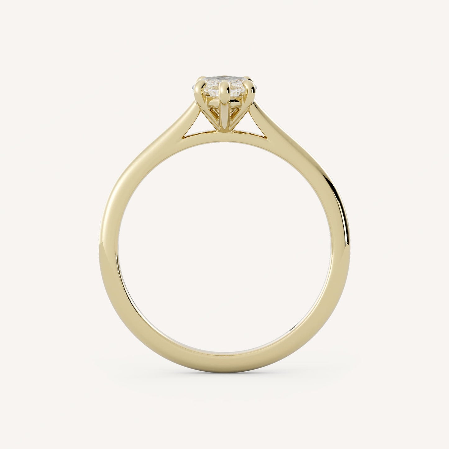 1 CT - 2 CT Marquise Cut Lab grown Diamond Solitaire Engagement Ring