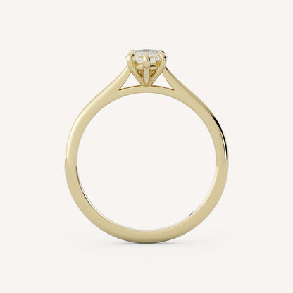 1 CT - 2 CT Marquise Cut Lab grown Diamond Solitaire Engagement Ring