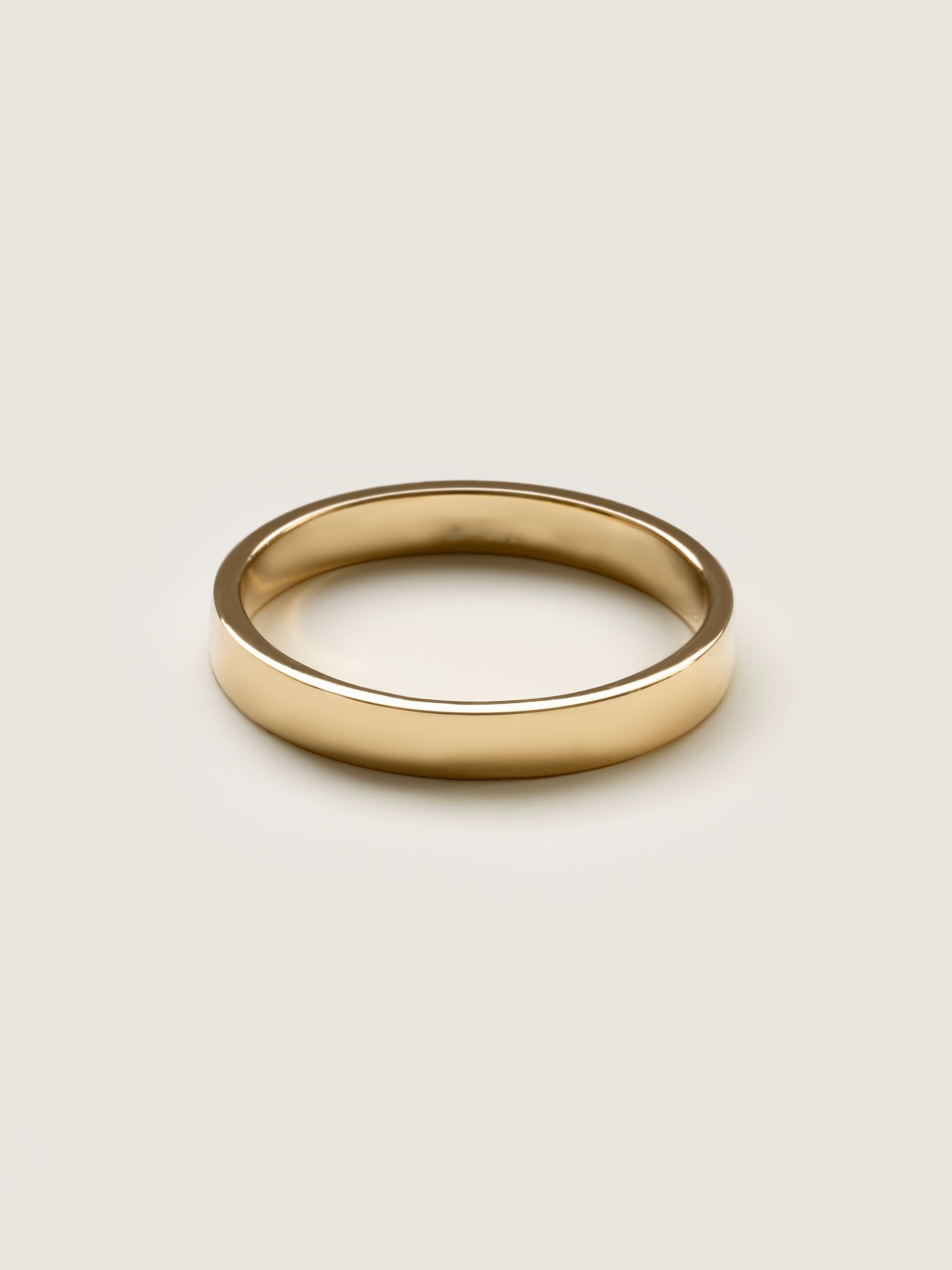 Plain Polished Wedding Band For Men