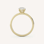 1.75 CT - 2.75 CT Oval Cut Lab grown Diamond Solitaire Engagement Ring