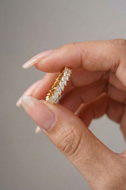 arquise Moissanite Full Eternity Wedding Band