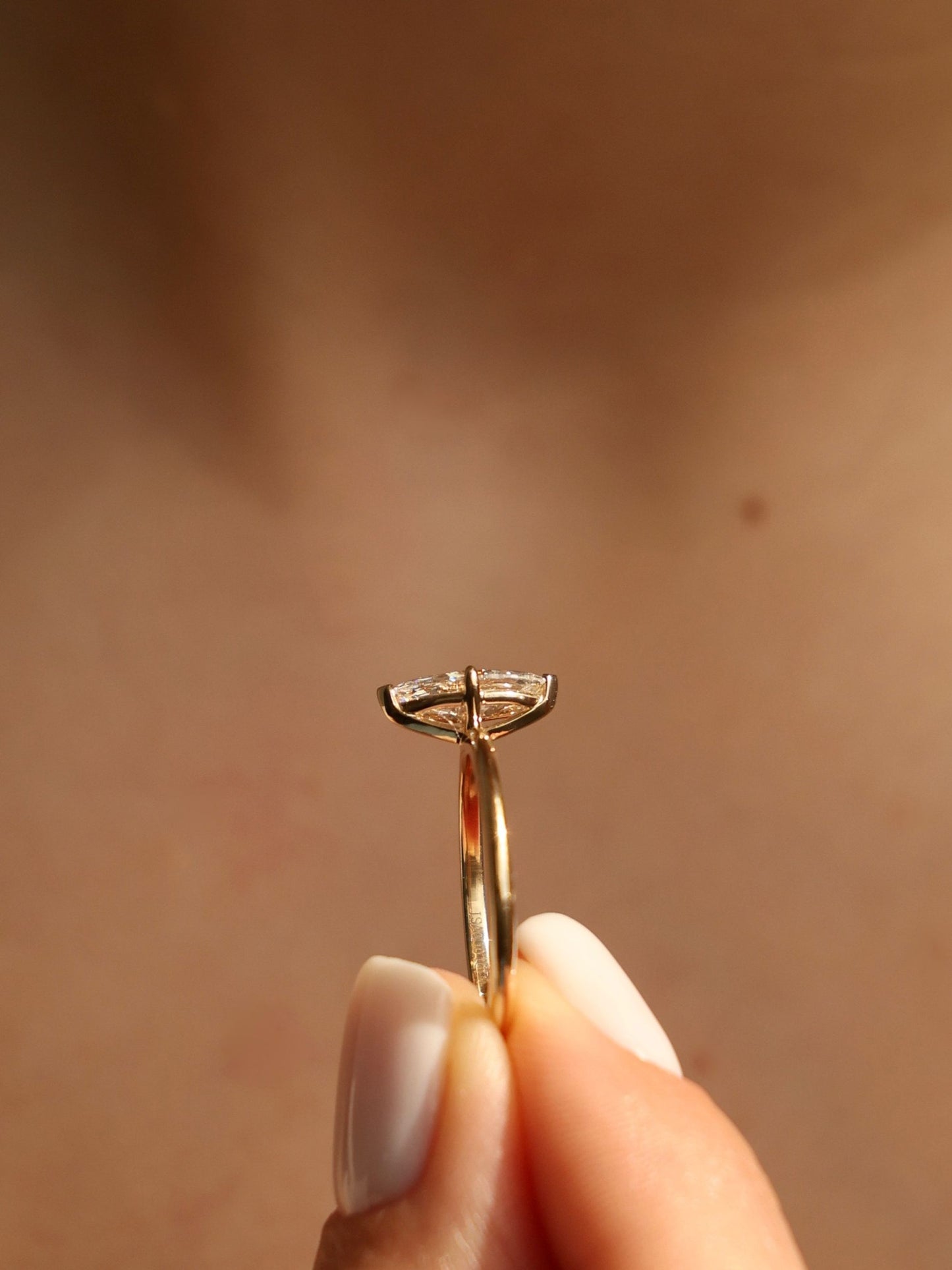 1 CT - 3 CT Marquise Cut Lab grown Diamond Solitaire Engagement Ring