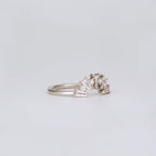 0.48 TCW Tapered Baguette & Round CVD Diamond Fire Cracker Curved Wedding Band