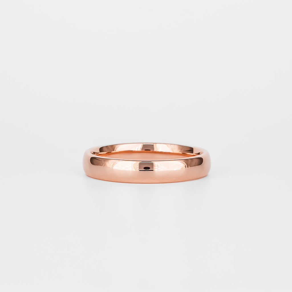 Plain Classic Polished Wedding Band For Men