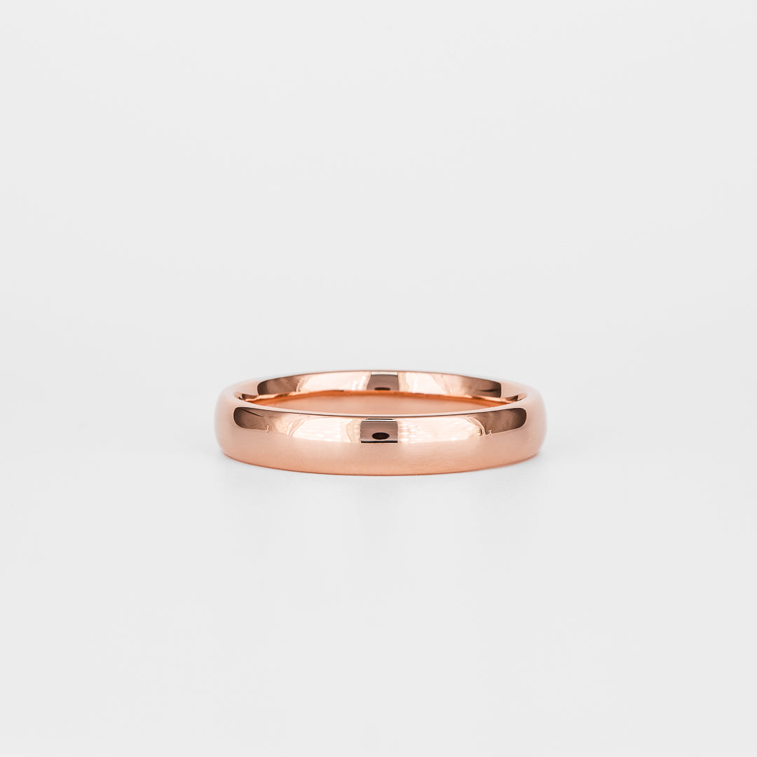 Plain Classic Polished Wedding Band For Men