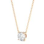 1.03 CT Round Cut Moissanite Diamond Solitaire Pendant Necklace