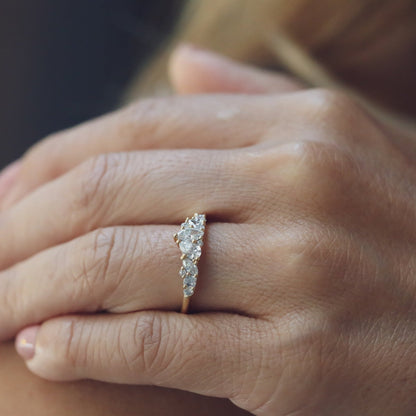 0.61 TCW Multi Shape CVD Diamond Wedding Band