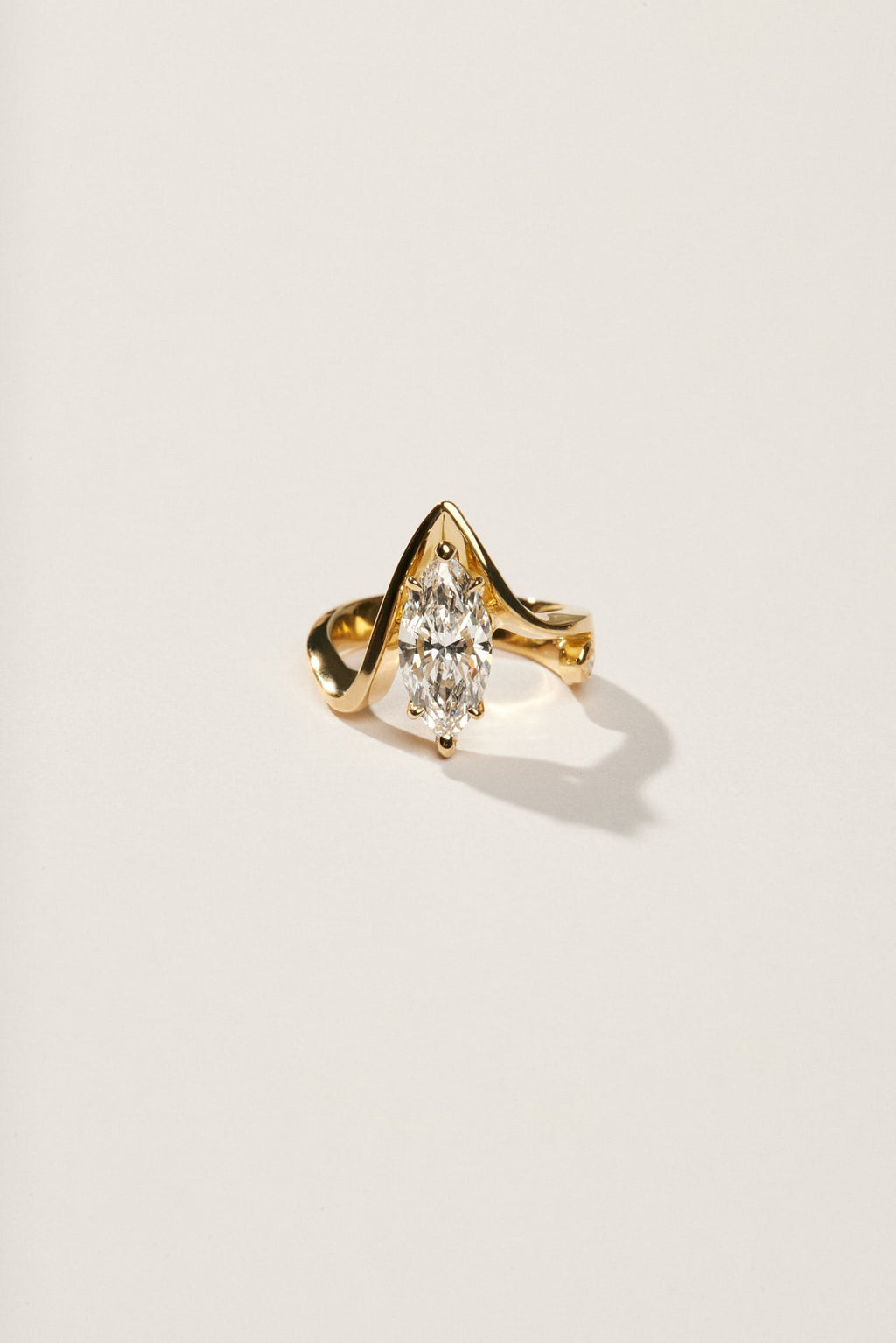 2 CT - 4 CT Marquise Cut Lab grown Diamond Unique Engagement Ring