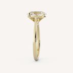 1 CT - 3 CT Elongated Oval Cut Lab grown Diamond Solitaire Engagement Ring