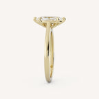 1 CT - 2 CT Marquise Cut Lab grown Diamond Solitaire Engagement Ring