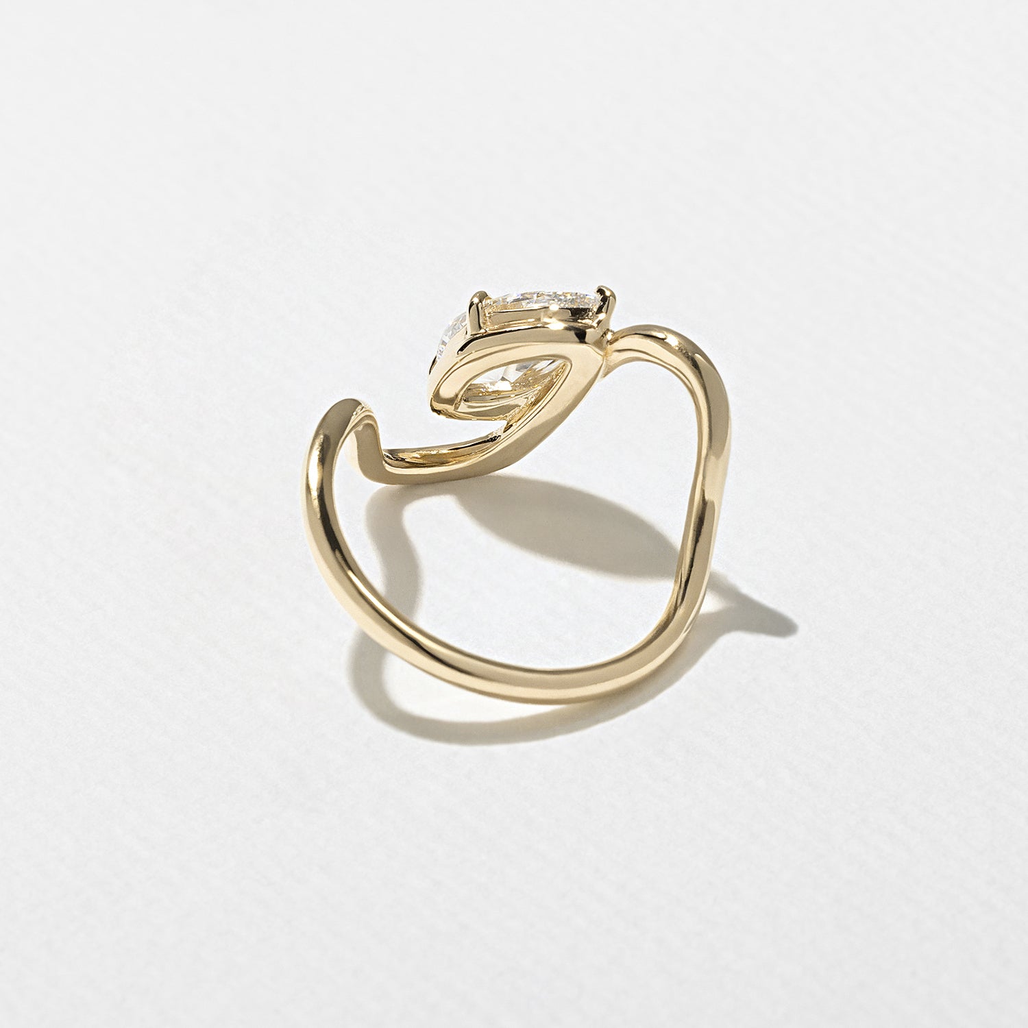 1.25 CT - 3.25 CT Marquise Cut Lab grown Diamond Solitaire Engagement Ring