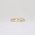 0.57 TCW Multi Shape CVD Diamond Cluster Pave Wedding Band