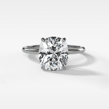 2 CT - 4 CT Elongated Cushion Cut Lab grown Diamond Solitaire Engagement Ring
