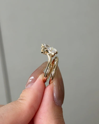 2.02 CT Marquise Lab grown Diamond Wrap Engagement Ring