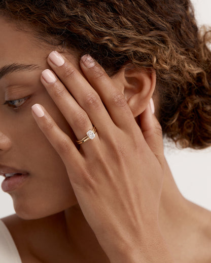 1 CT - 3 CT Radiant Cut Lab grown Diamond Solitaire Engagement Ring