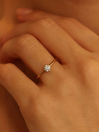 0.3 CT - 2.3 CT Round Cut Lab grown Diamond Solitaire Engagement Ring