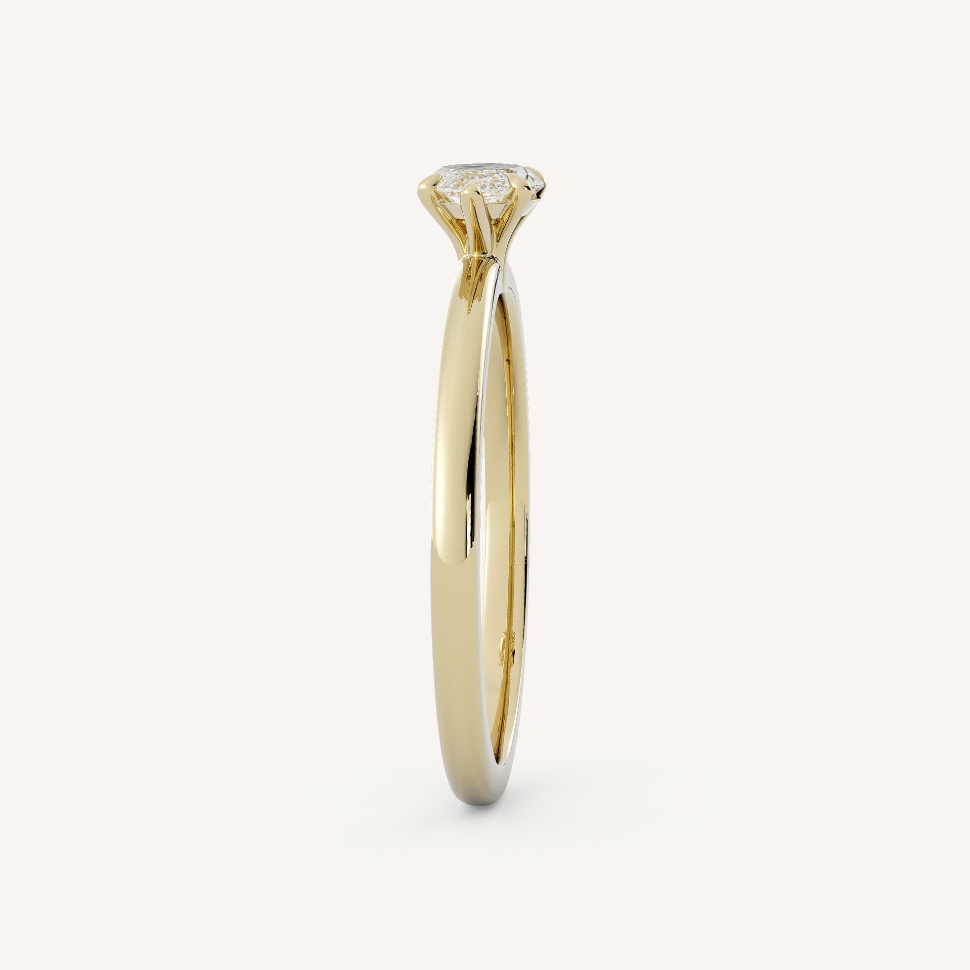 0.75 CT - 1.5 CT East-West Marquise Cut Lab grown Diamond Solitaire Engagement Ring