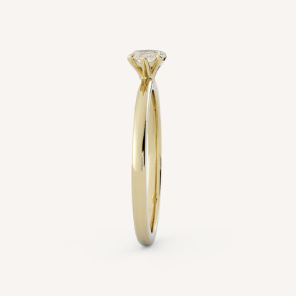 0.75 CT - 1.5 CT East-West Marquise Cut Lab grown Diamond Solitaire Engagement Ring