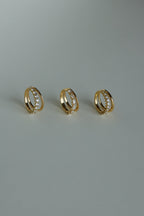 0.5 TCW Round Moissanite Double Band Half Eternity Wedding Band