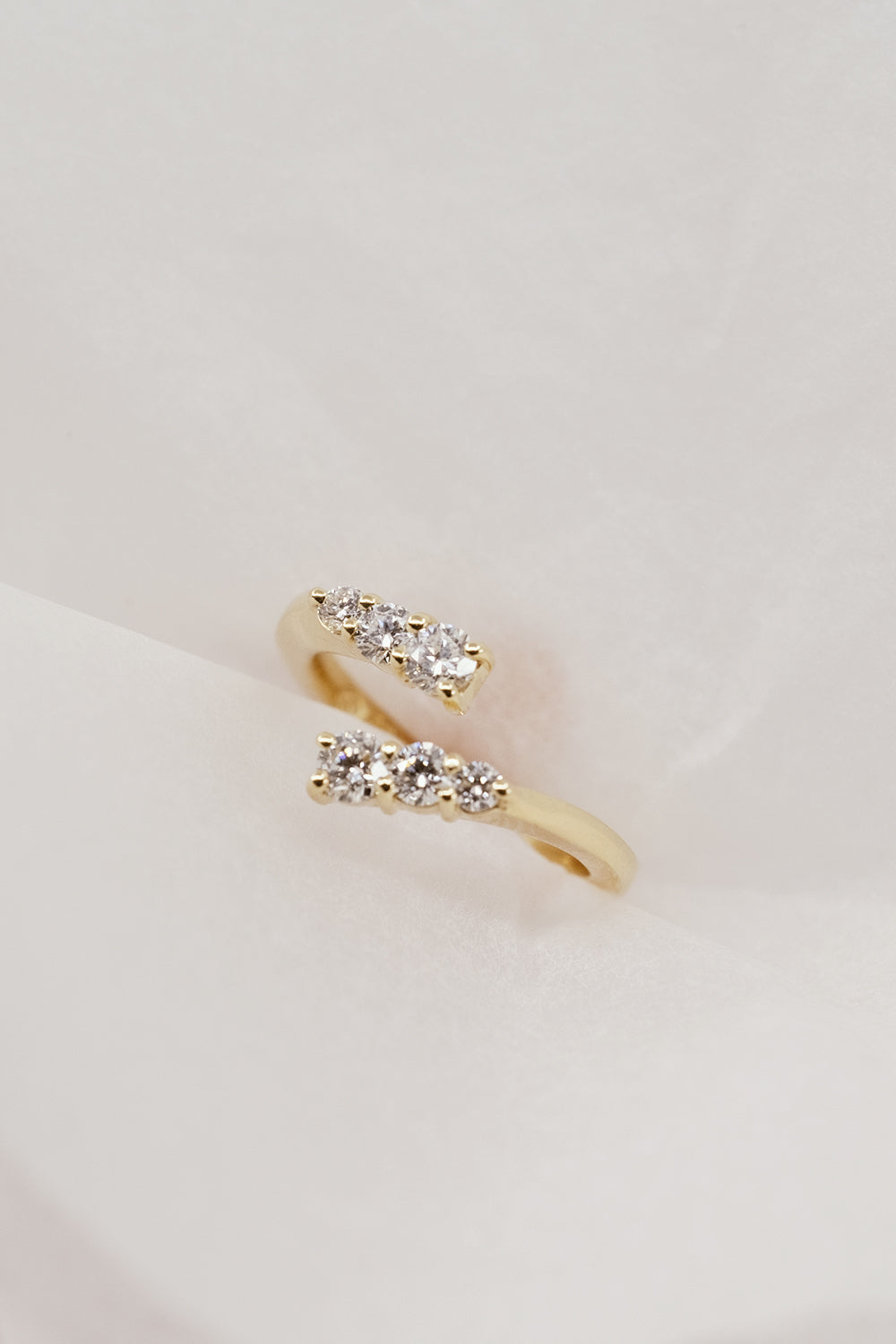 0.6 TCW Round Moissanite Open Pave Wedding Band