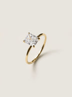 1.5 CT - 3.5 CT Radiant Cut Lab grown Diamond Solitaire Engagement Ring