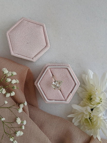 3 CT Pear Cut Hidden Halo & Pave Moissanite Engagement Ring