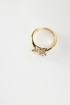 0.8 CT - 1.8 CT East-West Marquise Cut Lab grown Diamond Solitaire Engagement Ring