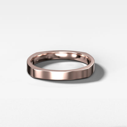 Square Silhouette Wedding Band