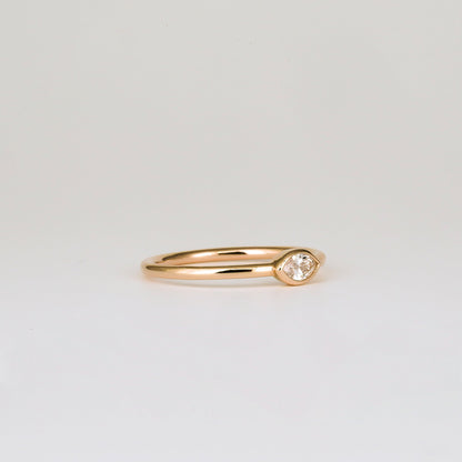 0.08 CT - 2.08 CT Marquise Cut Lab grown Diamond Solitaire Bezel Setting Engagement Ring