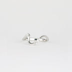 0.11 TCW Round CVD Diamond Curved Unique Style Scattered Wedding Band