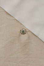 1 CT - 1.25 CT Round Cut Lab grown Diamond Halo Engagement Ring