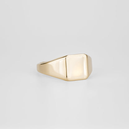 Signet Square Wedding Band For Men