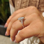 1.50 CT Marquise Cut Lab grown Diamond With Muse Setting Engagement Ring