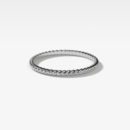 Twisted Rope Wedding Band