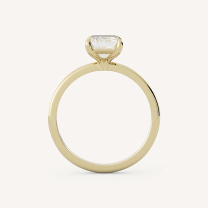 1.5 CT - 3 CT Emerald Cut Lab grown Diamond Solitaire Engagement Ring