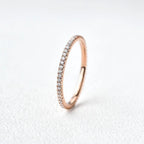 0.2 TCW Round Moissanite Full Eternity Wedding Band