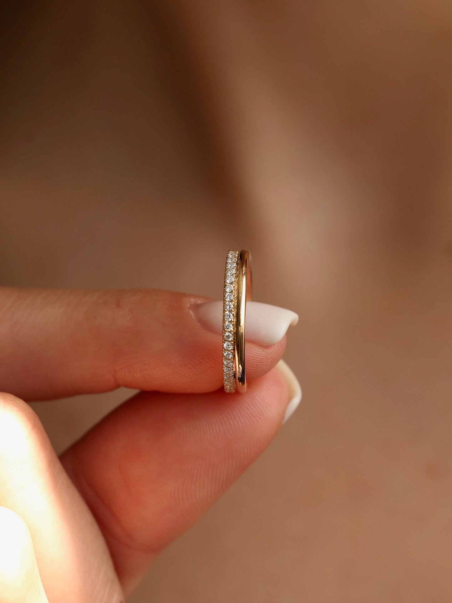 0.4 TCW Round CVD Diamond Pave Wedding Band