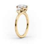2 CT - 3 CT Pear Cut Three Stone Moissanite Engagement Ring