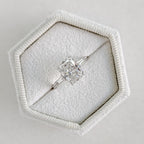 2 CT Radiant Cut Three Stone Moissanite Engagement Ring