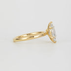 1.52 CT - 2.52 CT Marquise Cut Lab grown Diamond Cluster Engagement Ring