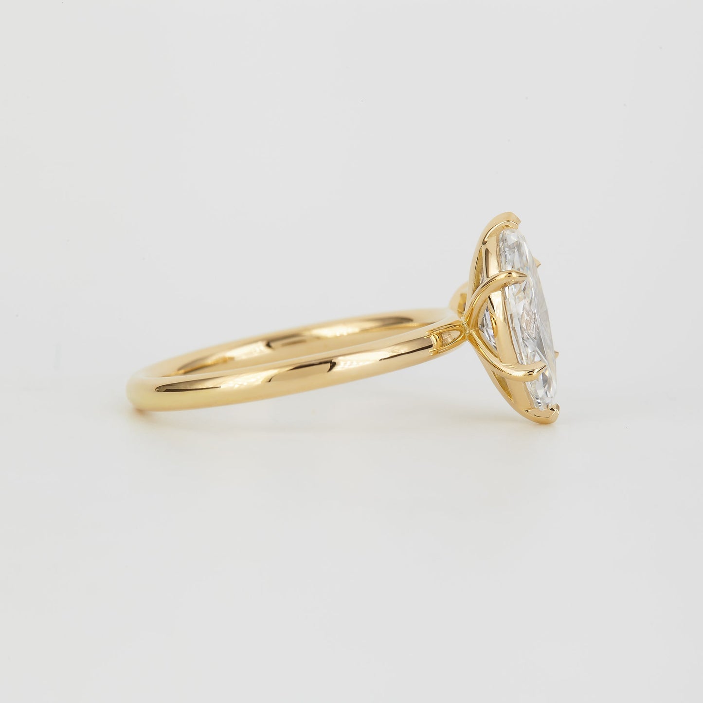 1.52 CT - 2.52 CT Marquise Cut Lab grown Diamond Cluster Engagement Ring