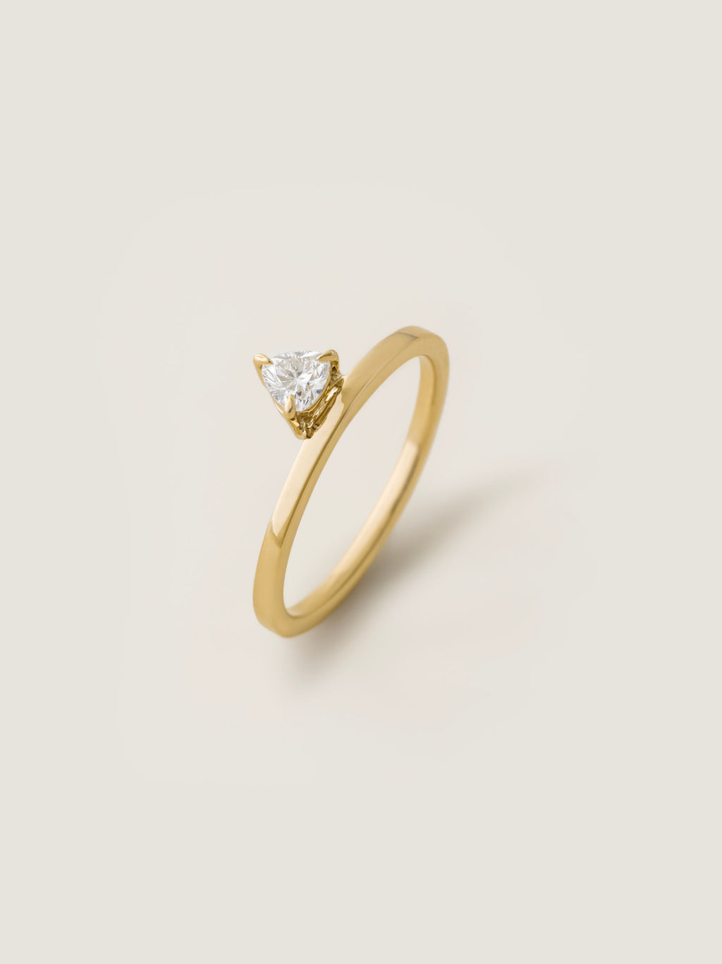 0.20 CT - 2.20 CT Trillion Cut Lab grown Diamond Solitaire Engagement Ring
