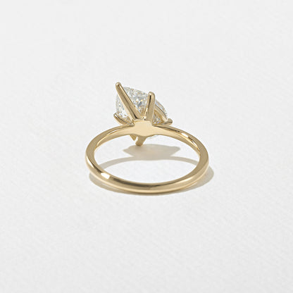 2.54 CT - 3.54 CT Pear Cut Lab grown Diamond Solitaire Engagement Ring