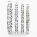 1.7 TCW Round Moissanite Full Eternity Wedding Band