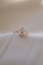1.2 CT Marquise Cut Lab grown Diamond Split Shank Solitaire Engagement Ring