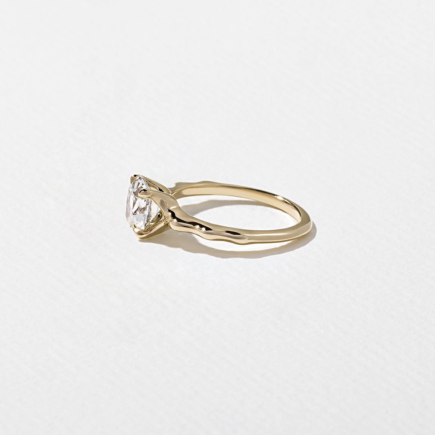 1.35 CT - 3.35 CT Cushion Cut Lab grown Diamond Solitaire Engagement Ring