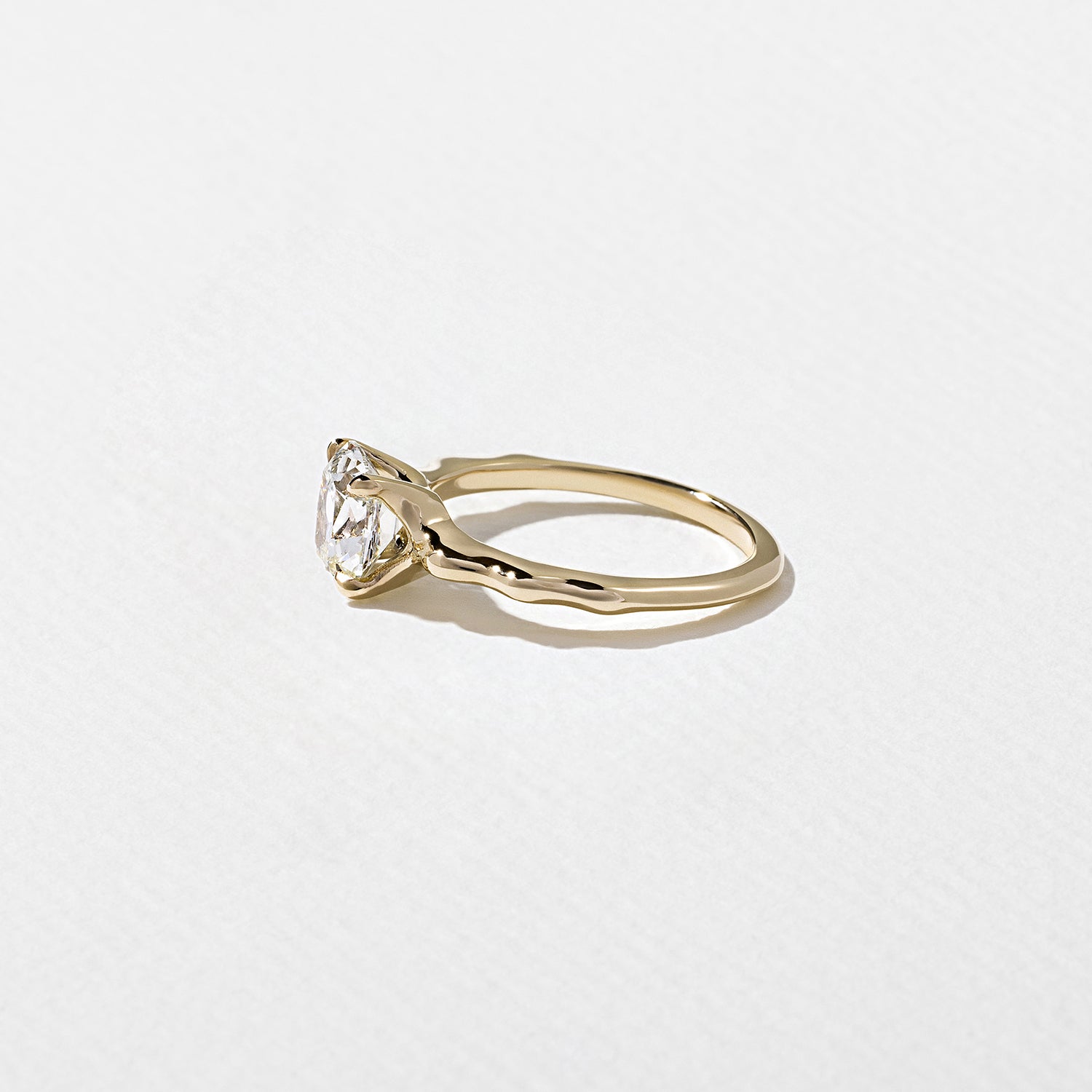 1.35 CT - 3.35 CT Cushion Cut Lab grown Diamond Solitaire Engagement Ring