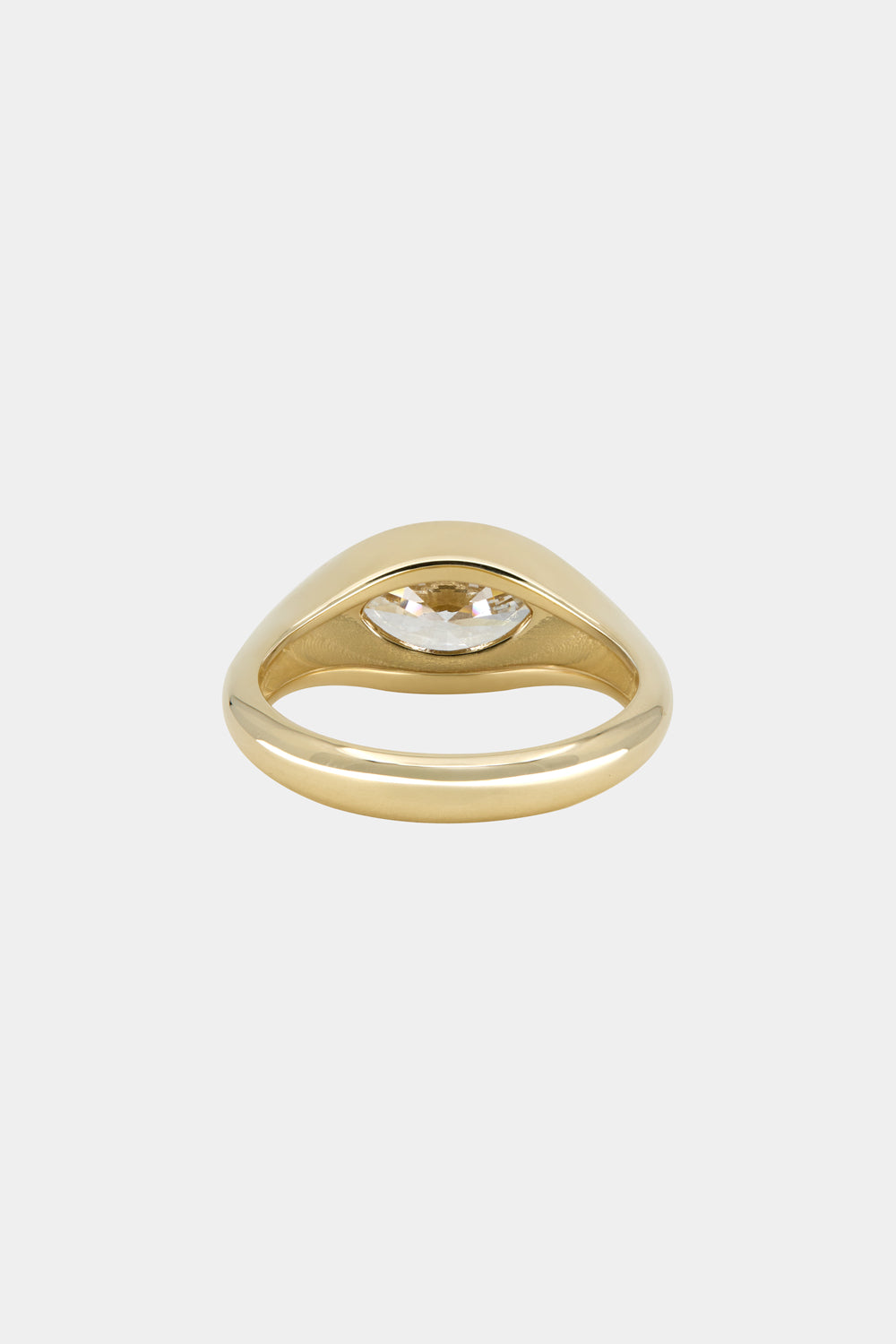 1.79 CT Marquise Cut Lab grown Diamond Bezel Setting Solitaire Engagement Ring