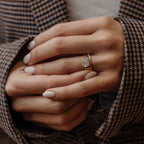 0.09 TCW Round CVD Diamond Contour Wedding Band