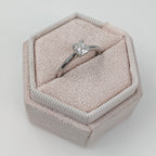 0.46 CT Radiant Cut Solitaire Moissanite Engagement Ring